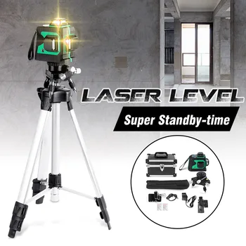 12 Line Laser Level 3D Green Light Measure Self Leveling 360 Horizontal Vertical Cross Super Powerful Laser Beam w/Tripod RU
12 Line Laser Level 3D Green Light Measure Self Leveling 360 Horizontal Vertical Cross Super Powerful Laser Beam w/Tripod RU