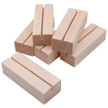 20 Pieces Wood Place Card Holders, Wooden Table Number Holder Memo Stand Clamps Stand Card Desktop Message Crafts for Wedding Di
20 Pieces Wood Place Card Holders, Wooden Table Number Holder Memo Stand Clamps Stand Card Desktop Message Crafts for Wedding Di
