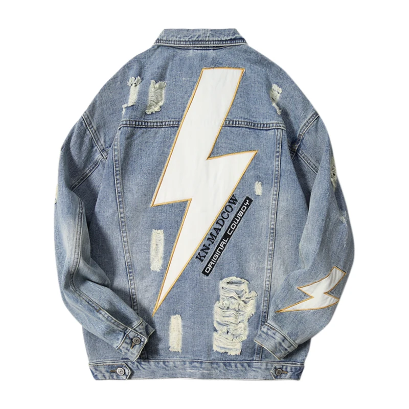 Newly Fashion Streetwear Men Jackets Flash Embroidery Designer Denim Jackets Men Ripped Cotton Coats Hip Hop Chaqueta Hombre
Newly Fashion Streetwear Men Jackets Flash Embroidery Designer Denim Jackets Men Ripped Cotton Coats Hip Hop Chaqueta Hombre