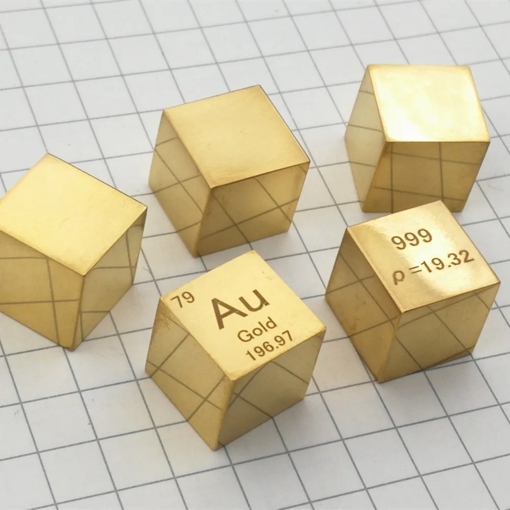 

Metal Gold Cube Au High Purity 10x10x10mm Currency Investment Elemen Collection Lab Research Development Experiment