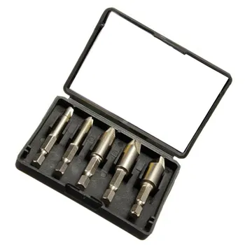 Hot Sale 5pcs/Set Remover Drill Tool Set Screw Puller Speed 1/4 Hex Shank High Quality
Hot Sale 5pcs/Set Remover Drill Tool Set Screw Puller Speed 1/4 Hex Shank High Quality