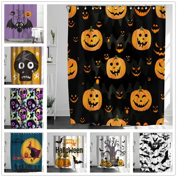 Pumpkin Bat Ghost Hand shower Curtains Halloween Pattern Shower Curtain Polyester Waterproof Bathroom Shower Screen Bath Curtain
Pumpkin Bat Ghost Hand shower Curtains Halloween Pattern Shower Curtain Polyester Waterproof Bathroom Shower Screen Bath Curtain