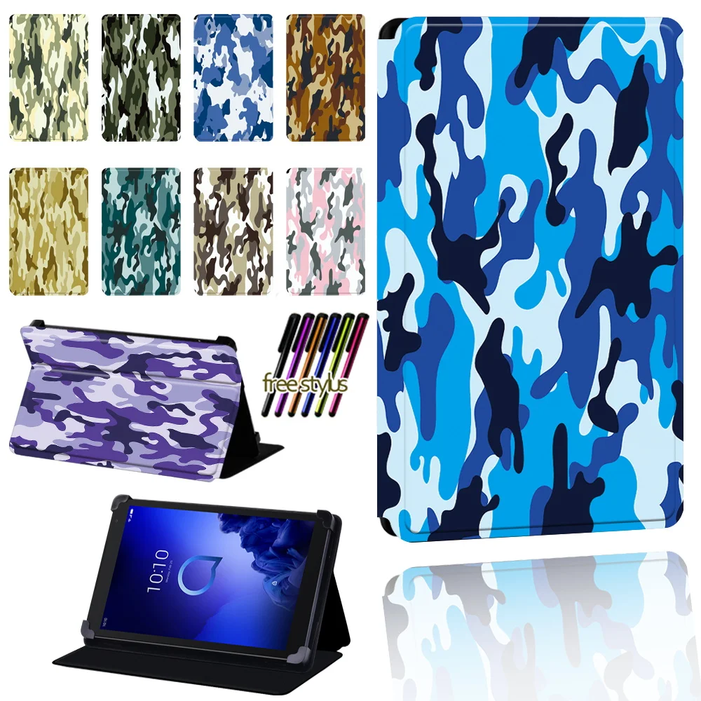 Camouflage Pattern Tablet Case for Alcatel 1T 7 10/3T 8 10/A3 10 Foldable Anti-fall Protective Case Cover + Pen
Camouflage Pattern Tablet Case for Alcatel 1T 7 10/3T 8 10/A3 10 Foldable Anti-fall Protective Case Cover + Pen