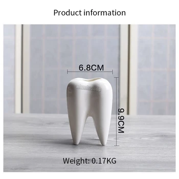 Dental Creative Gift Tooth Shape White Ceramic Flower Pot Modern Design Planter Teeth Model Mini Desktop Gift(without Plants)
Dental Creative Gift Tooth Shape White Ceramic Flower Pot Modern Design Planter Teeth Model Mini Desktop Gift(without Plants)
