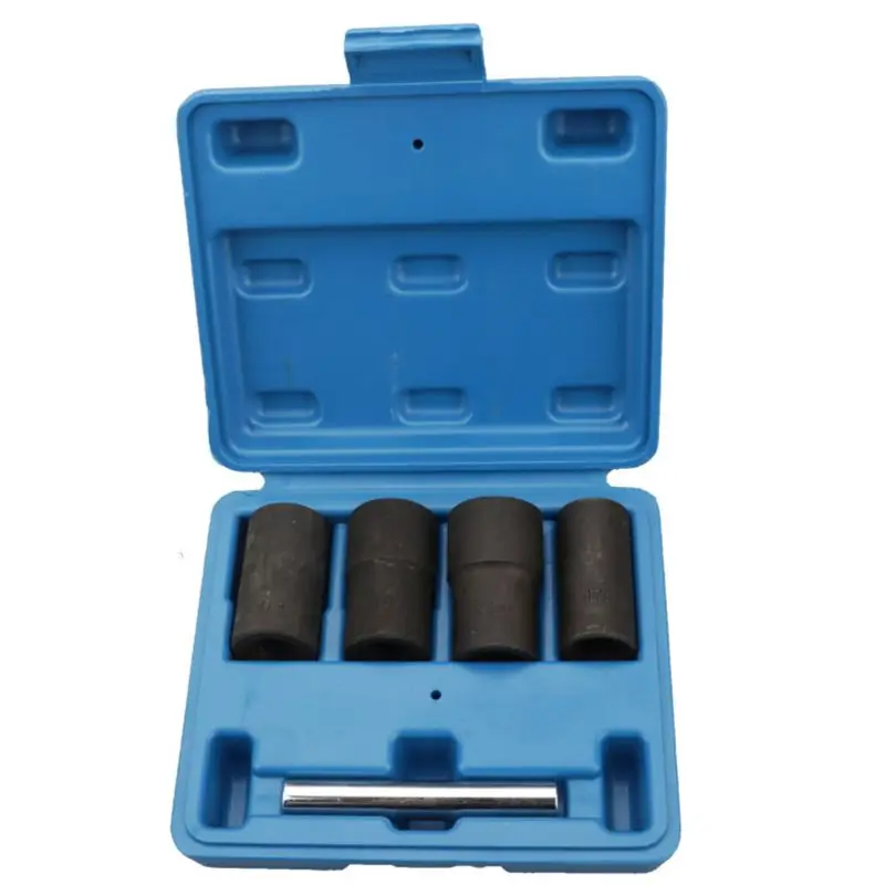 5 Pcs Car Tire Nut Extractor Damaged Sliding Nut Removal Tool Spiral Anti-skid Sleeve Set
5 Pcs Car Tire Nut Extractor Damaged Sliding Nut Removal Tool Spiral Anti-skid Sleeve Set