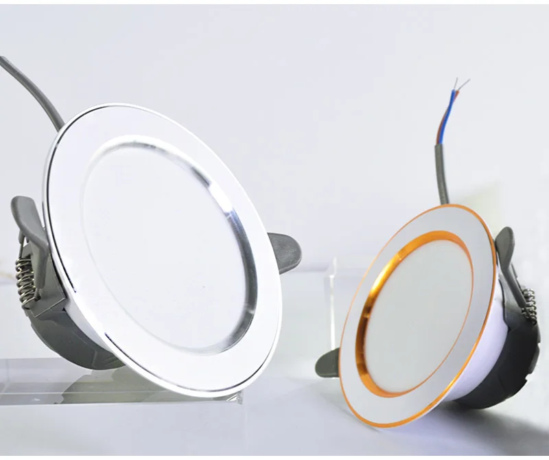 Kaguyahime LED Downlight 5w 3w LED Spot Light Natural/Warm/Cold White Indoor Recessed Lamp AC 220V Round Panel LED Spotlight