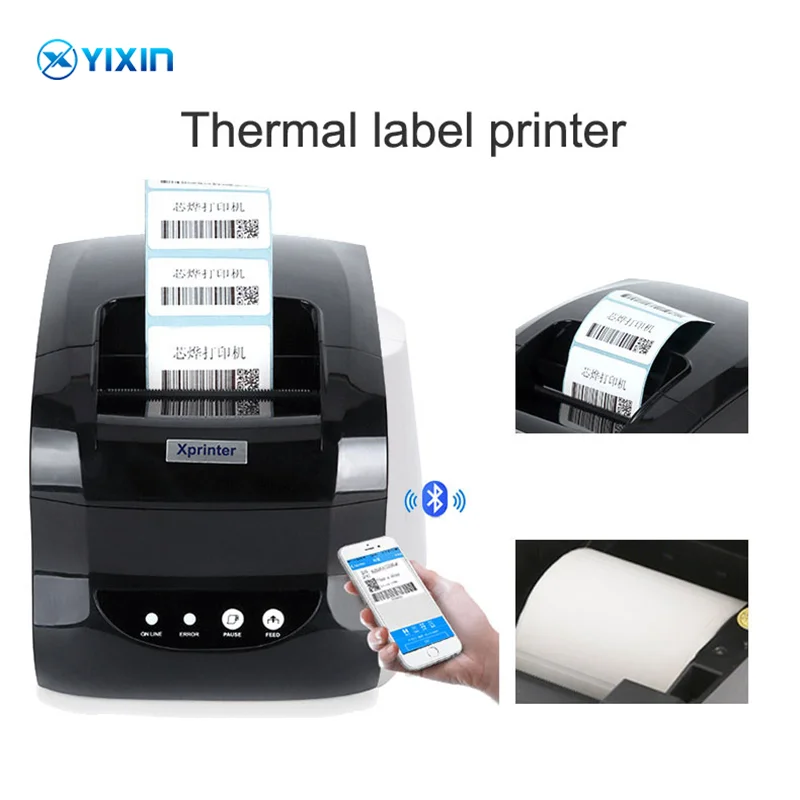 Xprinter XP-365B принтер для печати штрих-Термальность чековый штрих-кодов 20 мм-80 мм цена