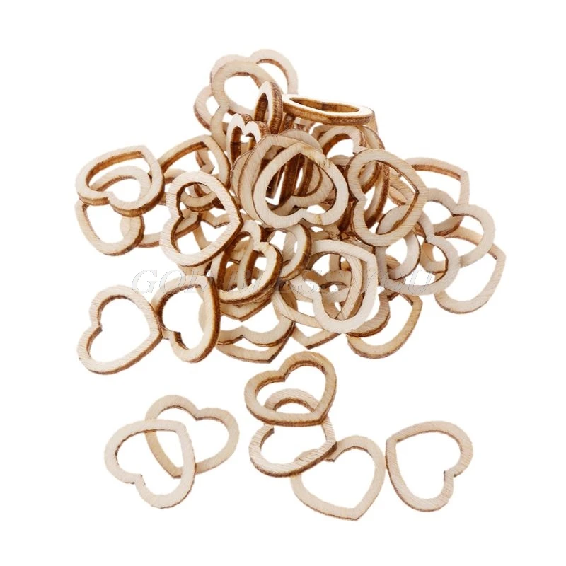 50pcs Hollow Wooden Heart Love Rustic Decoration Wedding Table Confetti Slices Rustic Embellishments
50pcs Hollow Wooden Heart Love Rustic Decoration Wedding Table Confetti Slices Rustic Embellishments