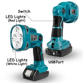 Suitable for Makita 14.4V-18v li-ion battery 12W LED light working with BL1415 BL1430 BL1830 BL1850 BL1860 tool battery, hotsell
Suitable for Makita 14.4V-18v li-ion battery 12W LED light working with BL1415 BL1430 BL1830 BL1850 BL1860 tool battery, hotsell