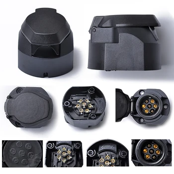 12V 7-Pin Flat Cars Trailer Connector Round Trailer Connection Socket European Standard Truck Trailer Link Flat Round Universal
12V 7-Pin Flat Cars Trailer Connector Round Trailer Connection Socket European Standard Truck Trailer Link Flat Round Universal