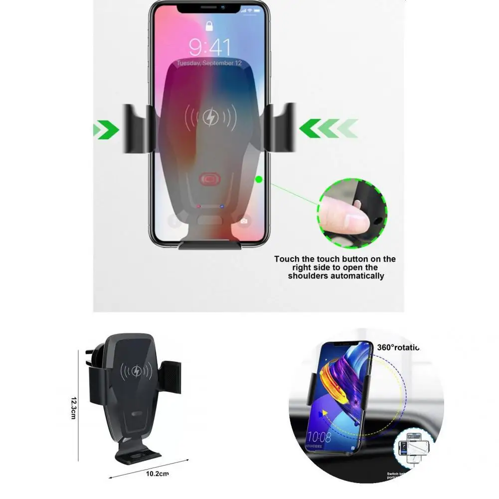 Phone Holder Equippment Phone Mount Black High Efficicency High Quality 10W Air Vent Phone Holder
Phone Holder Equippment Phone Mount Black High Efficicency High Quality 10W Air Vent Phone Holder