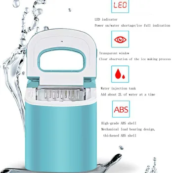 Mini Automatic Electric Ice Maker Portable Bullet Round Block Ice Cube Making Machine Small Bar Coffee Shop 15kgs/24H
Mini Automatic Electric Ice Maker Portable Bullet Round Block Ice Cube Making Machine Small Bar Coffee Shop 15kgs/24H