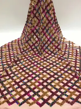 Hot Sale Nigerian Sequins Laces Fabrics 2019 High Quality African Lace Fabric Wedding French Net Lace Fabric FR-1120 
Hot Sale Nigerian Sequins Laces Fabrics 2019 High Quality African Lace Fabric Wedding French Net Lace Fabric FR-1120