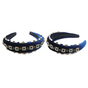Western Baroque Exaggerated Headband Rhinestone Imitation Crystal Stud Hair Hoop 
Western Baroque Exaggerated Headband Rhinestone Imitation Crystal Stud Hair Hoop