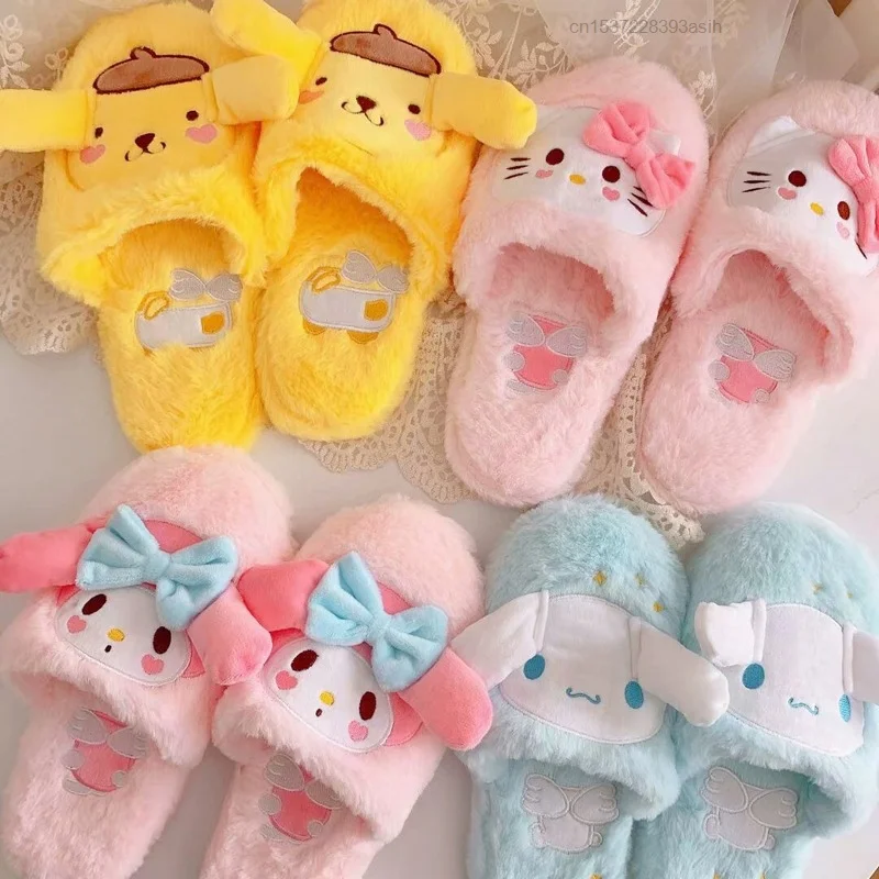 Sanrio, Hello Kitty Cinnamoroll My Melody Мультяшные хлопковые тапочки, плюшевые шлепанцы для дома, теплые шлепанцы для девушек
Sanrio, Hello Kitty Cinnamoroll My Melody Мультяшные хлопковые тапочки, плюшевые шлепанцы для дома, теплые шлепанцы для девушек