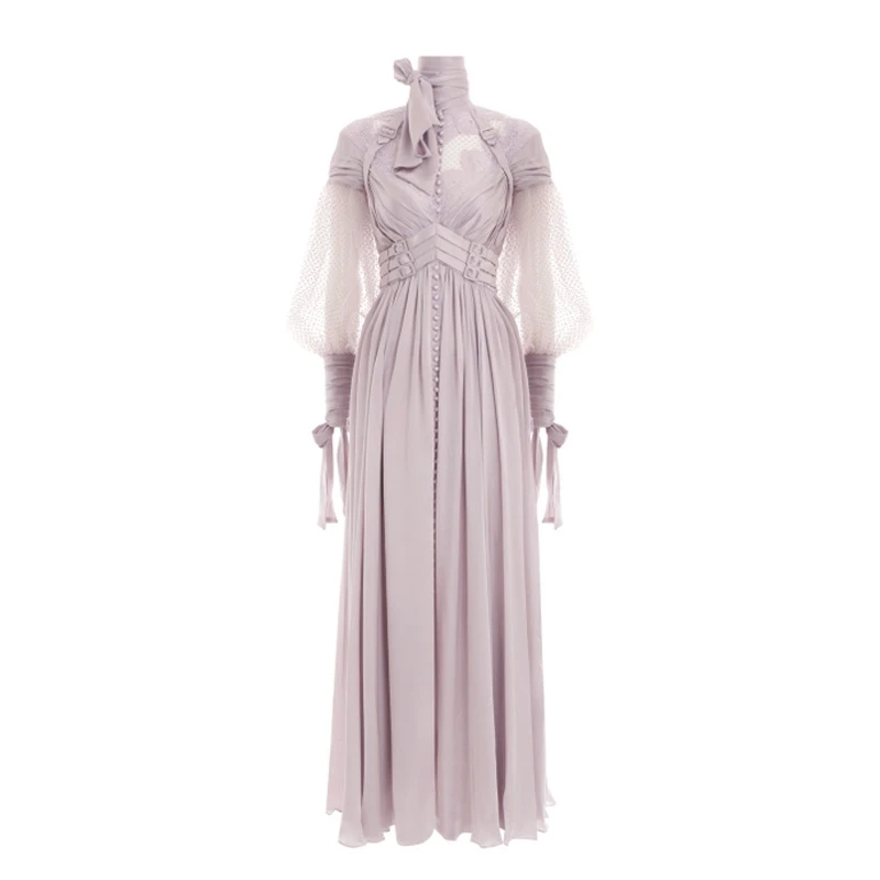 GoodliShowsi High End Noble Women Long Maxi Dress Lace Patchwork Gauze Solid Color Sexy Backless Lantern Sleeve Swing Dress
GoodliShowsi High End Noble Women Long Maxi Dress Lace Patchwork Gauze Solid Color Sexy Backless Lantern Sleeve Swing Dress