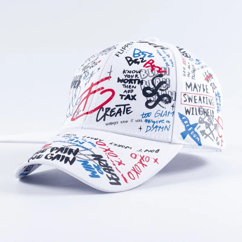 New Unisex Women Men Hats Adjustable Black White Color Printing Graffiti All-matching Baseball Cap For Male Female
New Unisex Women Men Hats Adjustable Black White Color Printing Graffiti All-matching Baseball Cap For Male Female