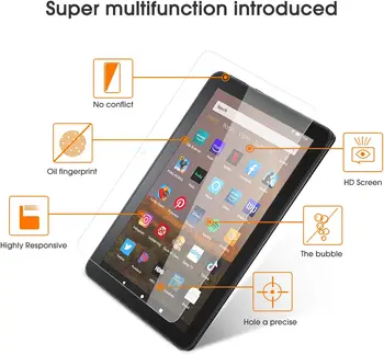 Tempered Glass Tablet for Amazon Fire HD 8 10th Gen 2020 Scratch Resistant Tablet Anti-fingerprint HD Protect Glass Film
Tempered Glass Tablet for Amazon Fire HD 8 10th Gen 2020 Scratch Resistant Tablet Anti-fingerprint HD Protect Glass Film