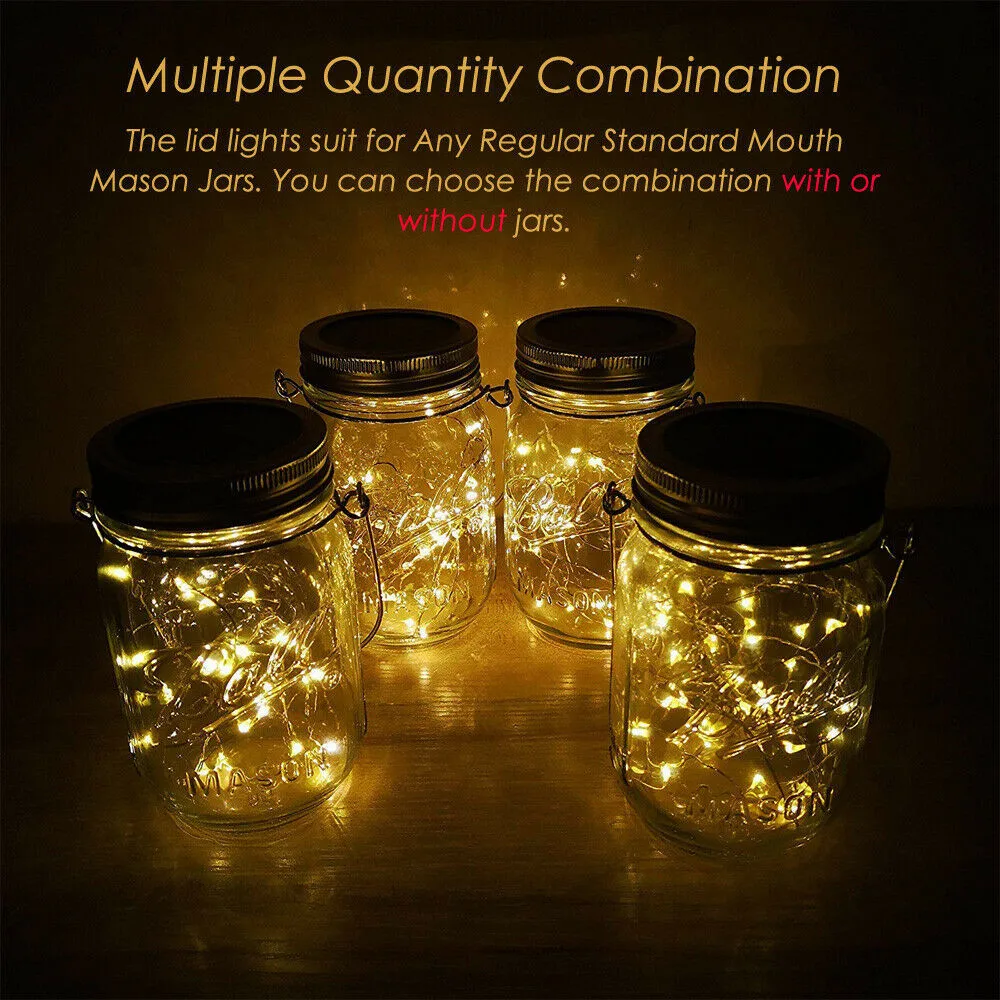 20 LEDs String Light Solar Powered Fairy Lights Waterproof Christmas Garland Mason Jar Outsides Garden Christmas Wedding decor
20 LEDs String Light Solar Powered Fairy Lights Waterproof Christmas Garland Mason Jar Outsides Garden Christmas Wedding decor