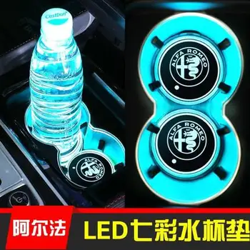 2pcs Fashion Car Led Logo Cup 7 Color lights Luminous Coaster For Alfa Romeo Giulietta Mito 147 156 159 166 GT Car Accessories
2pcs Fashion Car Led Logo Cup 7 Color lights Luminous Coaster For Alfa Romeo Giulietta Mito 147 156 159 166 GT Car Accessories