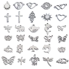 20Pcs Stainless Steel Dolphin/Dragonflie/Turtle/Butterflies/Elephant/Bird Animals Charms Pendants For DIY Jewelry Making Finding
20Pcs Stainless Steel Dolphin/Dragonflie/Turtle/Butterflies/Elephant/Bird Animals Charms Pendants For DIY Jewelry Making Finding