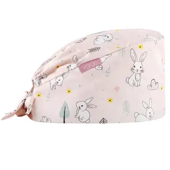 1pc Cotton Rabbit Printed Cap Breathable Adjustable Cleaning Working Cap Dustproof Cap Hair Color Salon Caps For Adults
1pc Cotton Rabbit Printed Cap Breathable Adjustable Cleaning Working Cap Dustproof Cap Hair Color Salon Caps For Adults