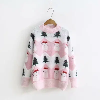 Christmas sweater female student autumn and winter new Korean version of the loose hooded lazy wind round neck sweater thick
Christmas sweater female student autumn and winter new Korean version of the loose hooded lazy wind round neck sweater thick