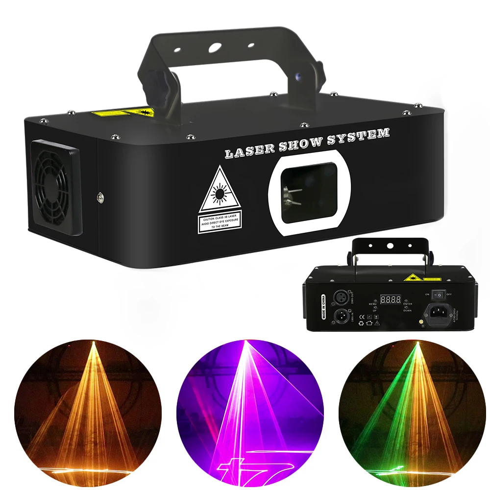 RGB-лазерсветильник сканер DMX512 600 мВт 1 Вт 5 2 3 256 узоров | Лампы и освещение