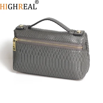 HIGHREAL Fashion Customized Service Snake Cow Leather Portable Hand Bag Python Pattern Leather Small Clutch Bag Dropship
HIGHREAL Fashion Customized Service Snake Cow Leather Portable Hand Bag Python Pattern Leather Small Clutch Bag Dropship