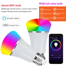 Tuya Wifi Smart Light Bulb Timing Voice Control Ambient Light E27 RGB Dimmable Light Bulb Works With Alexa Google Smart Life
Tuya Wifi Smart Light Bulb Timing Voice Control Ambient Light E27 RGB Dimmable Light Bulb Works With Alexa Google Smart Life