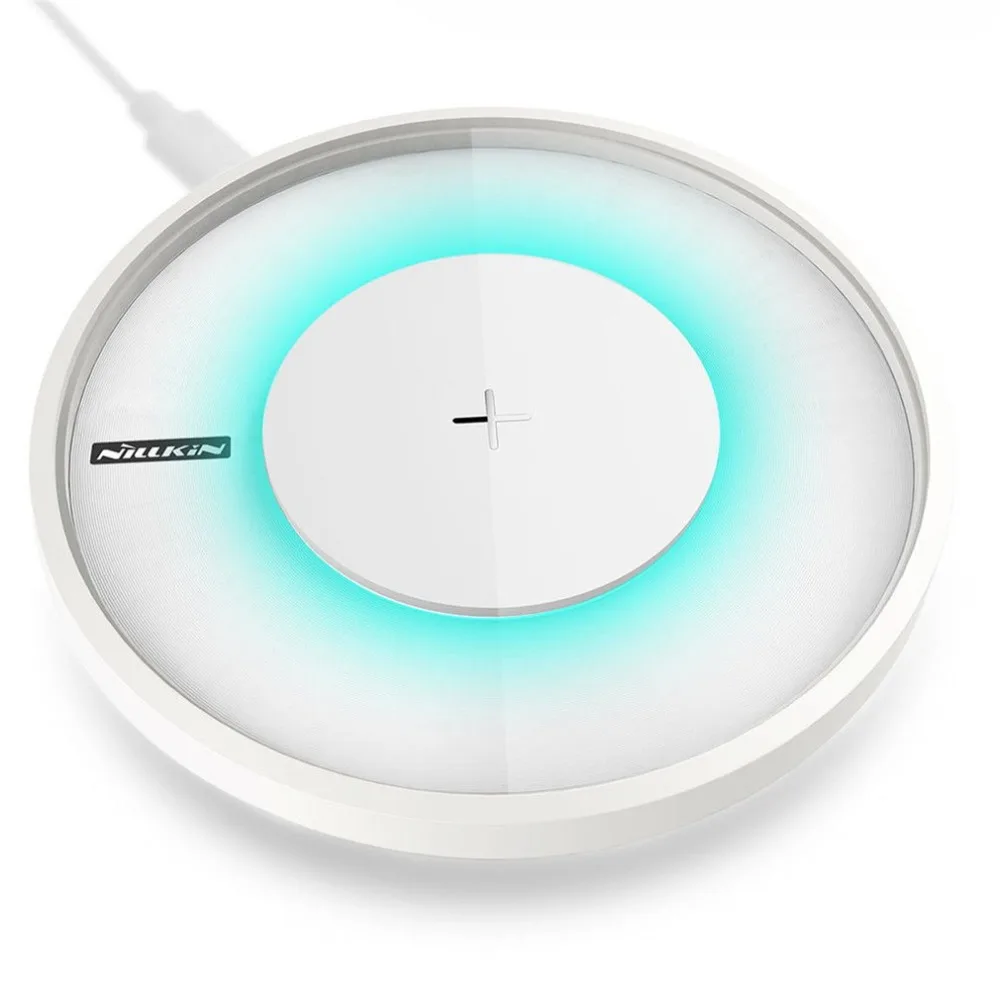 Nillkin 10W Fast Qi Wireless Charger Pad with Colorful LED Light Magic Disk 4 for iPhone Xs for Samsung Galaxy Note 9
Nillkin 10W Fast Qi Wireless Charger Pad with Colorful LED Light Magic Disk 4 for iPhone Xs for Samsung Galaxy Note 9