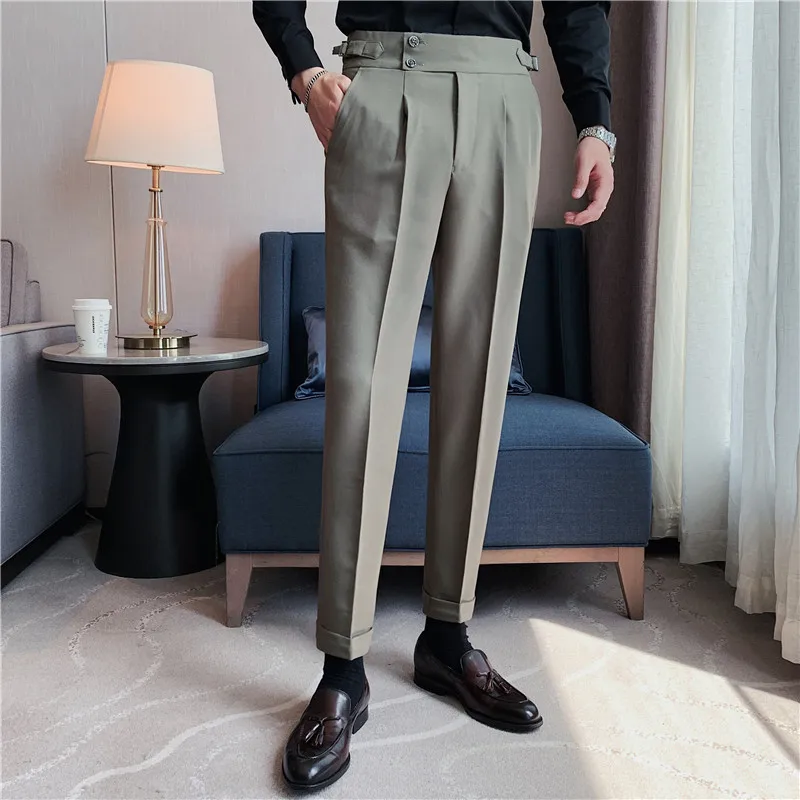2022 Spring Autumn New Men Casual Slim Dress Pants Slim Straight Casual Suit Trousers Male Business Business Formal Pants Z21
2022 Spring Autumn New Men Casual Slim Dress Pants Slim Straight Casual Suit Trousers Male Business Business Formal Pants Z21