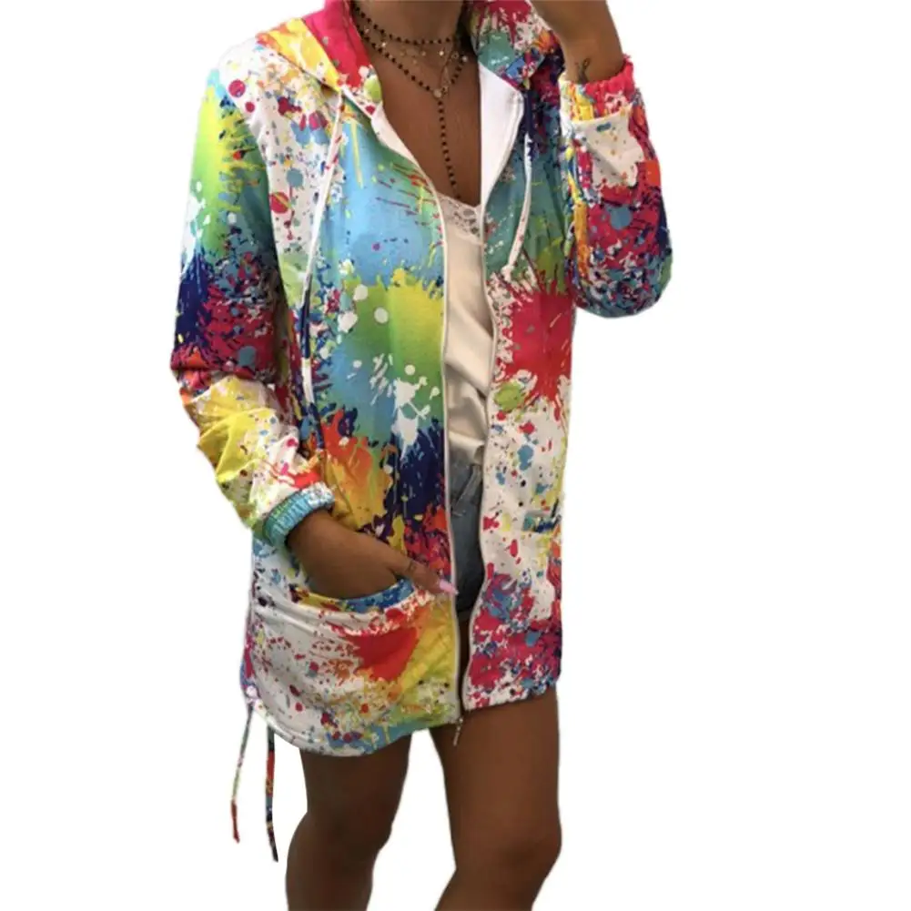 New Arrival Women Fall Floral Print Pockets Long Sleeve Hooded Jacket Drawstring Zipper Coat
New Arrival Women Fall Floral Print Pockets Long Sleeve Hooded Jacket Drawstring Zipper Coat
