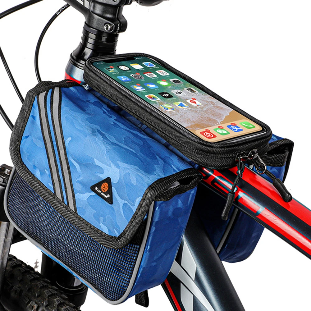 Biking Bicycle Bag Upper Tube Bag Reflective Bag Touch Screen Mobile Phone Charter Front Bag Riding Outdoor Equipment
Biking Bicycle Bag Upper Tube Bag Reflective Bag Touch Screen Mobile Phone Charter Front Bag Riding Outdoor Equipment