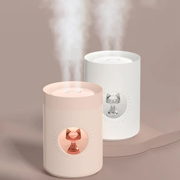 Ultrasonic Air Humidifier Difusor 800ML Dual Nozzle Cute Cat Portable USB Aroma Diffuser LED Lamp Air Mist Maker Humidificador
Ultrasonic Air Humidifier Difusor 800ML Dual Nozzle Cute Cat Portable USB Aroma Diffuser LED Lamp Air Mist Maker Humidificador