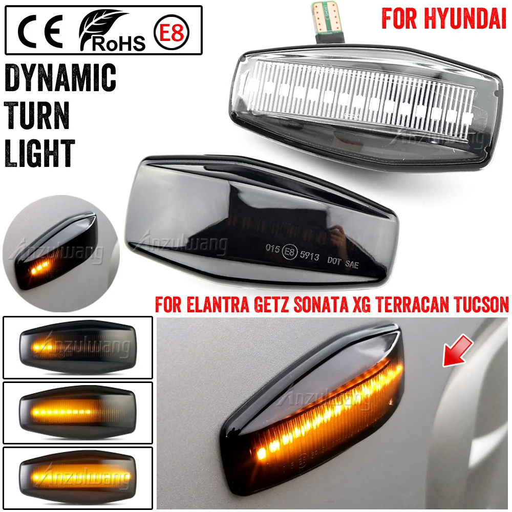 2PCS Dynamic Blinker LED Light Side Marker For Hyundai Elantra XD i10 Getz Sonata XG Tucson Terracan Coupe
2PCS Dynamic Blinker LED Light Side Marker For Hyundai Elantra XD i10 Getz Sonata XG Tucson Terracan Coupe