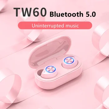 TW60 Fingerprint Touch Bluetooth Earphones 5D Stereo Wireless Headphones Colourful girls headphones Suitable for all smartphones
TW60 Fingerprint Touch Bluetooth Earphones 5D Stereo Wireless Headphones Colourful girls headphones Suitable for all smartphones