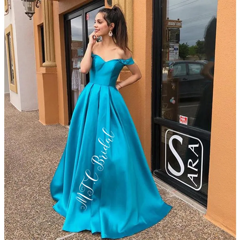 Simple Long Satin Evening Dress Off The Shoulder A Line Floor Length Elegant Formal Occasion Party Dresses 2019 Vestido De Festa
Simple Long Satin Evening Dress Off The Shoulder A Line Floor Length Elegant Formal Occasion Party Dresses 2019 Vestido De Festa