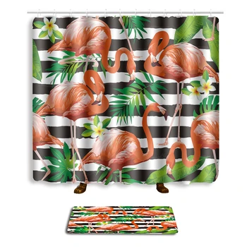 Zeegle Cartoon Flamingo Bath Mat Set with Shower Curtain Anti-slip Toilet Foot Mat 2pcs Polyester Bath Floor Rug Bath Doormat
Zeegle Cartoon Flamingo Bath Mat Set with Shower Curtain Anti-slip Toilet Foot Mat 2pcs Polyester Bath Floor Rug Bath Doormat