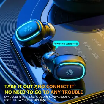 A10 TWS Bluetooth 5.0 Wireless Stereo HiFi In-Ear Earbud Earphones Game Headset with Mic & Charging Box Music Sports Headphone
A10 TWS Bluetooth 5.0 Wireless Stereo HiFi In-Ear Earbud Earphones Game Headset with Mic & Charging Box Music Sports Headphone