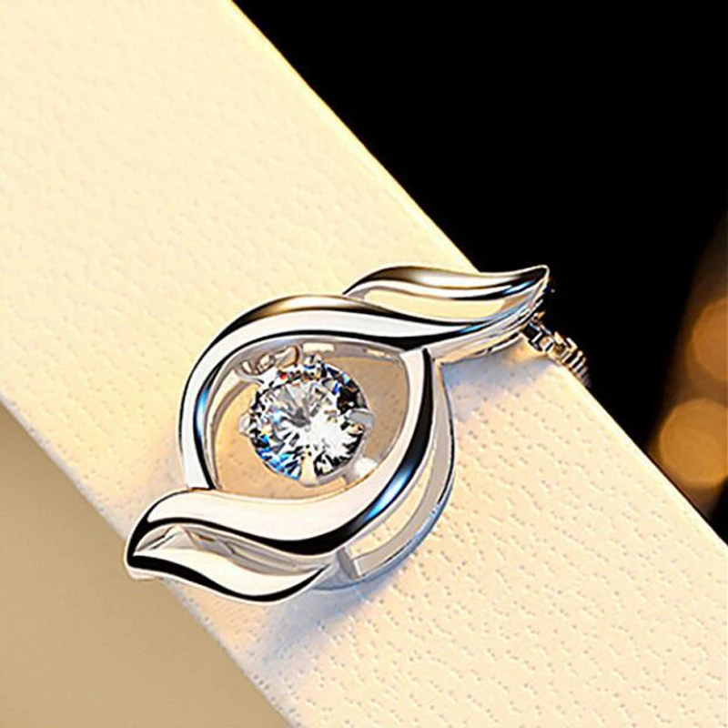 YANHUI Cute Geometric Round Small Lab Diamond Pendant Necklace Women Silver 925 Choker Necklace Engagement Jewelry Gift DZ151 YANHUI Cute Geometric Round Small Lab Diamond Pendant Necklace Women Silver 925 Choker Necklace Engagement Jewelry Gift DZ151