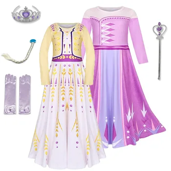 Girl Princess Elsa Dress Party Vestidos Cosplay Girl Clothing Anna Birthday Princess Dress frozens Kids Costume for Christmas 
Girl Princess Elsa Dress Party Vestidos Cosplay Girl Clothing Anna Birthday Princess Dress frozens Kids Costume for Christmas