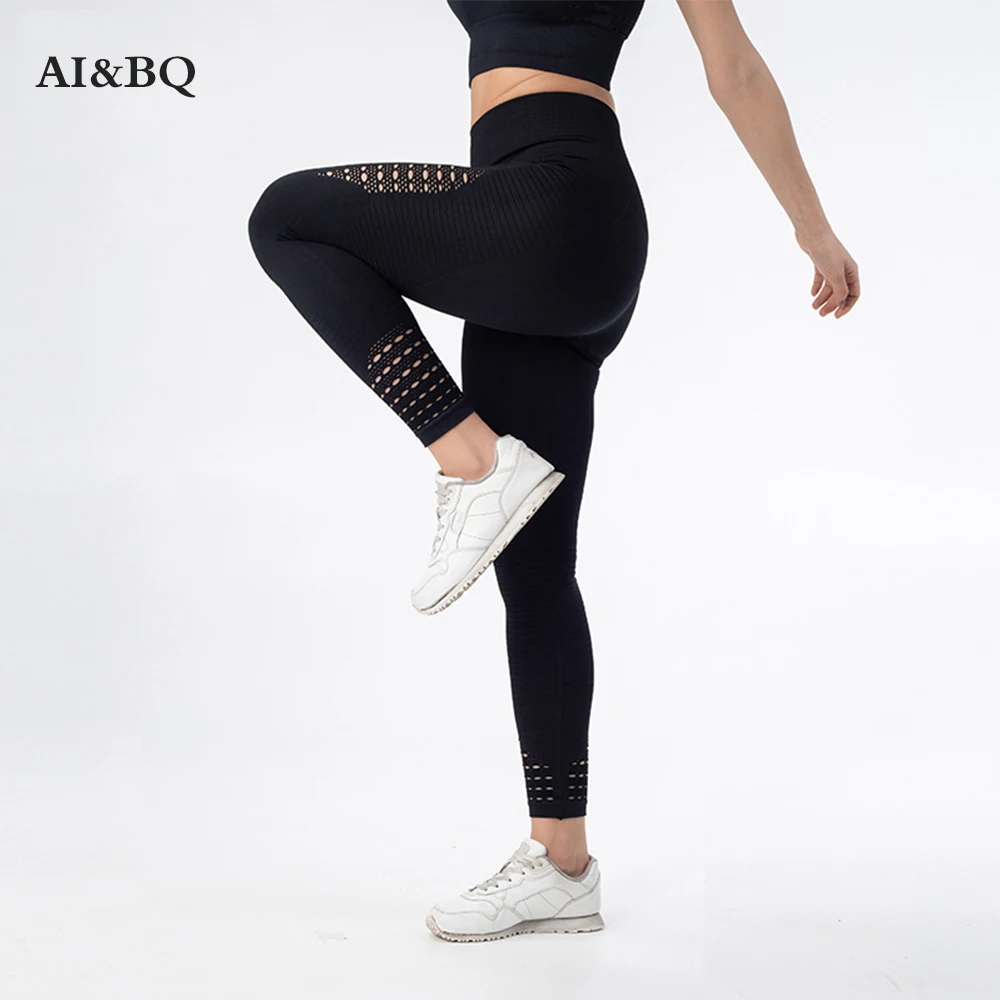 AI&BQ Women Hollow Comfortable Stretchy Leggings Gym Fitness Yoga Sports Pants High Waist Running Sportswear Pants Tights
AI&BQ Women Hollow Comfortable Stretchy Leggings Gym Fitness Yoga Sports Pants High Waist Running Sportswear Pants Tights