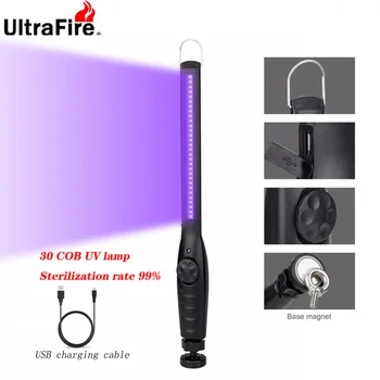 UltraFire UV disinfection lamp UVC lamp disinfectant USB portable COB bulb 30LED UV lamp sterilization disinfection lamp
UltraFire UV disinfection lamp UVC lamp disinfectant USB portable COB bulb 30LED UV lamp sterilization disinfection lamp