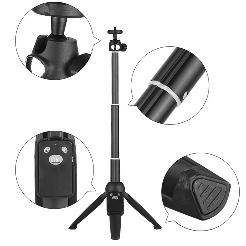 Handheld Tripod Monopod With Bluetooth Remote Control Selfie Stick Useful Hot High Quality
Handheld Tripod Monopod With Bluetooth Remote Control Selfie Stick Useful Hot High Quality