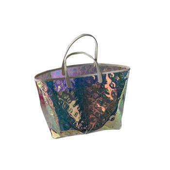 Colorful Big Bag 2020 Summer New Beach Presbyopia Transparent Travel Bag Portable Laser Shopping Bag
Colorful Big Bag 2020 Summer New Beach Presbyopia Transparent Travel Bag Portable Laser Shopping Bag