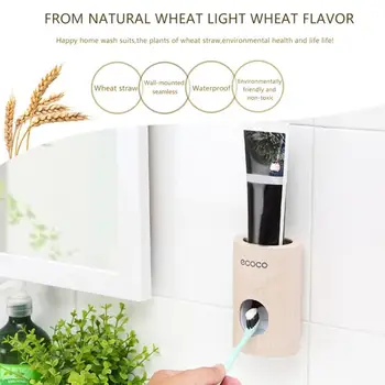 Automatic Toothpaste Squeezers Wheat Straw Dispenser Toothpaste Toothbrushes Paste Type Stick-Up Holder E4Q7
Automatic Toothpaste Squeezers Wheat Straw Dispenser Toothpaste Toothbrushes Paste Type Stick-Up Holder E4Q7