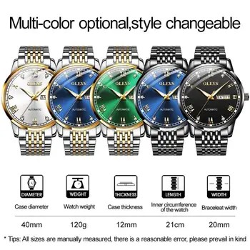 Automatic Winding Mechanical Watch Men Green Water Ghost Full stainless Steel Waterproof Business Men's Automatic Blue Watches
Automatic Winding Mechanical Watch Men Green Water Ghost Full stainless Steel Waterproof Business Men's Automatic Blue Watches