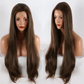 Bombshell Natural Brown 13*3 Synthetic Lace Lace Front Mesh Natural Straight Hair Wig No Rubber Heat Resistant Fiber Lady Wig
Bombshell Natural Brown 13*3 Synthetic Lace Lace Front Mesh Natural Straight Hair Wig No Rubber Heat Resistant Fiber Lady Wig