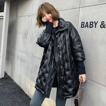 2020 Fit Winter bread style thick warm natural duck down coats female Oversized parkas hooded longer Down jackets warm coat
2020 Fit Winter bread style thick warm natural duck down coats female Oversized parkas hooded longer Down jackets warm coat